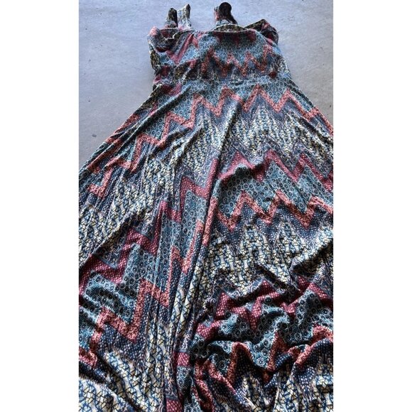 AMERICAN RAG CIE Summer Festival Dress XS Bohemian Handkerchief Hem Wide Straps - Picture 12 of 15